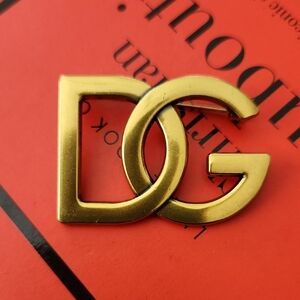 Upcycled Gold Logo Pin